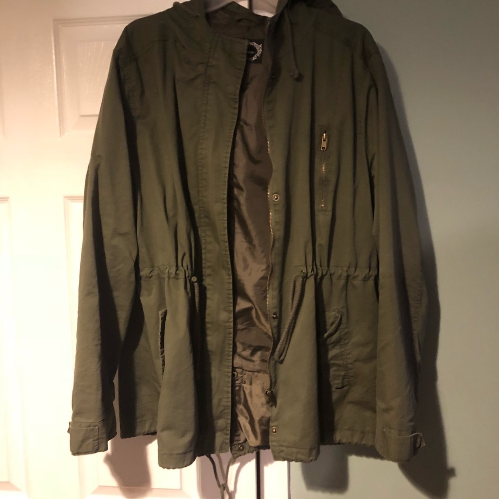 2XL olive cargo jacket